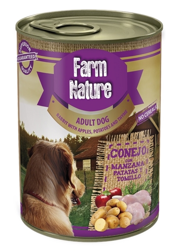 Farm nature rabbit / potatoes / apples / thyme