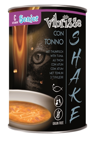 Vibrisse shake senior+ tonijn met extra vitamine-c