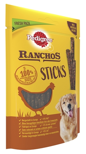 Pedigree ranchos sticks chicken